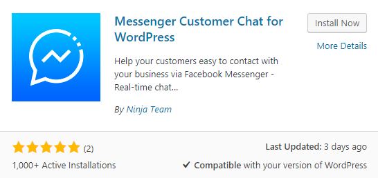 Facebook Messenger on WordPress